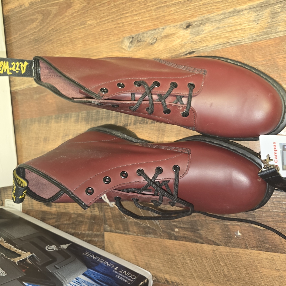 Dr. Martens Men's Burgundy Boots